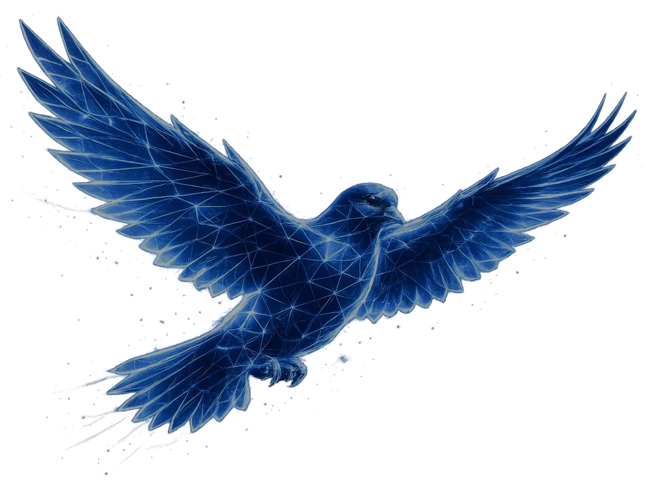 Dove in flight, the emblem of the Freedom Evaluation